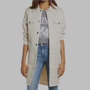 Treasure & Bond Long Quilted Jacket